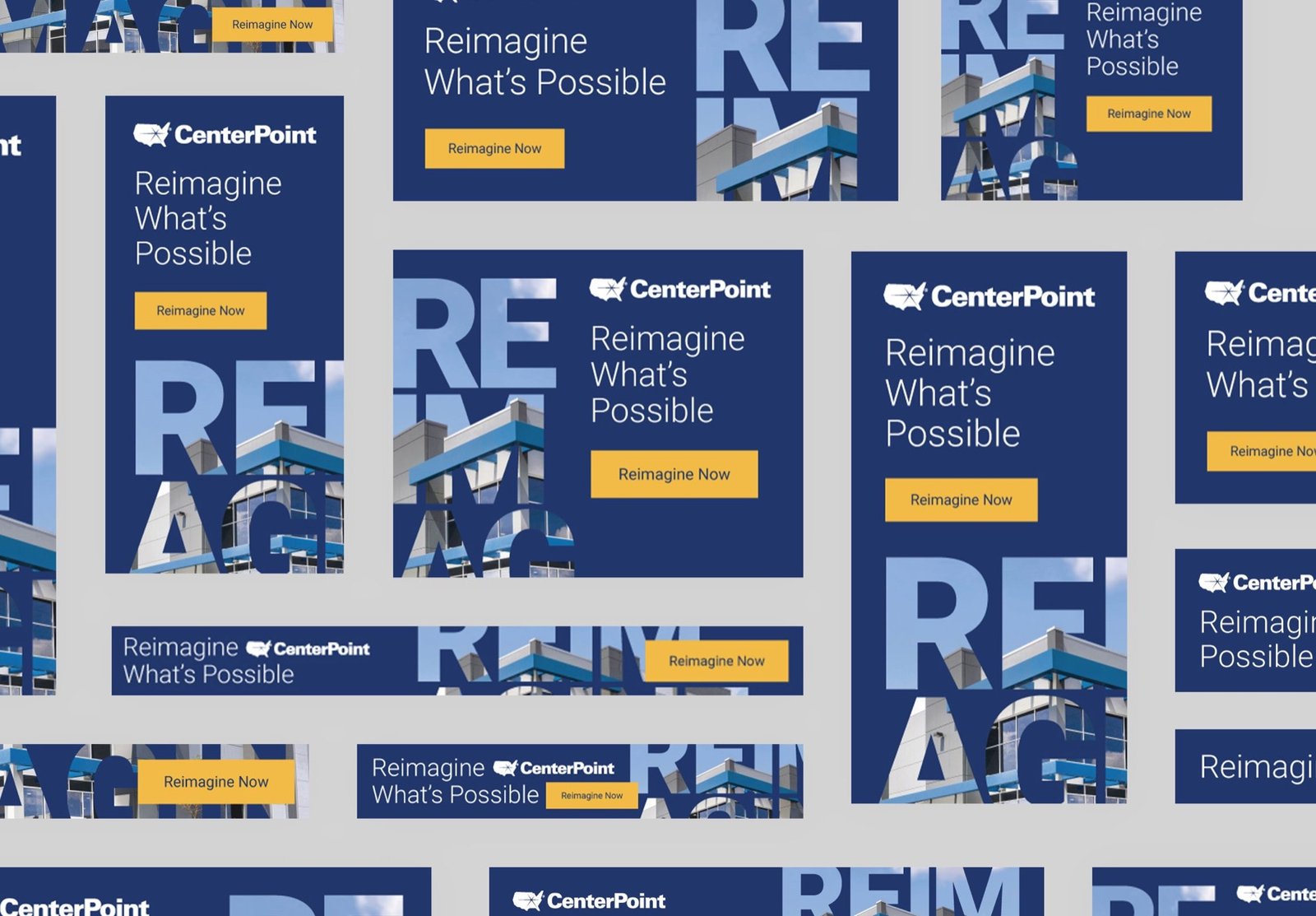 CenterPoint Properties digital advertising set